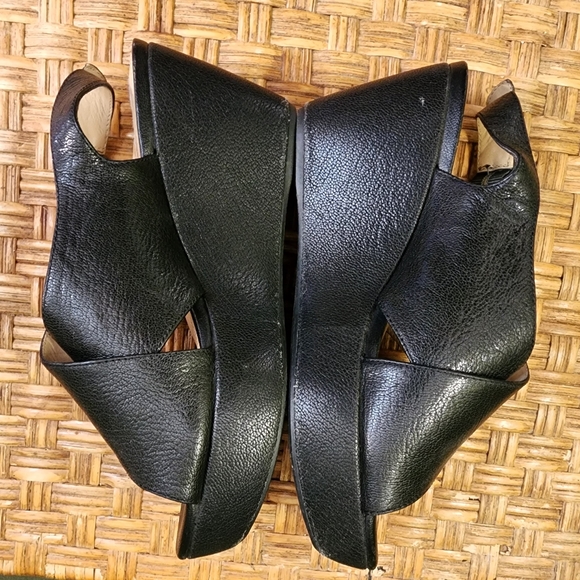 Geox Respira "Thelma" leather wedges sz 37.5 - Picture 6 of 15